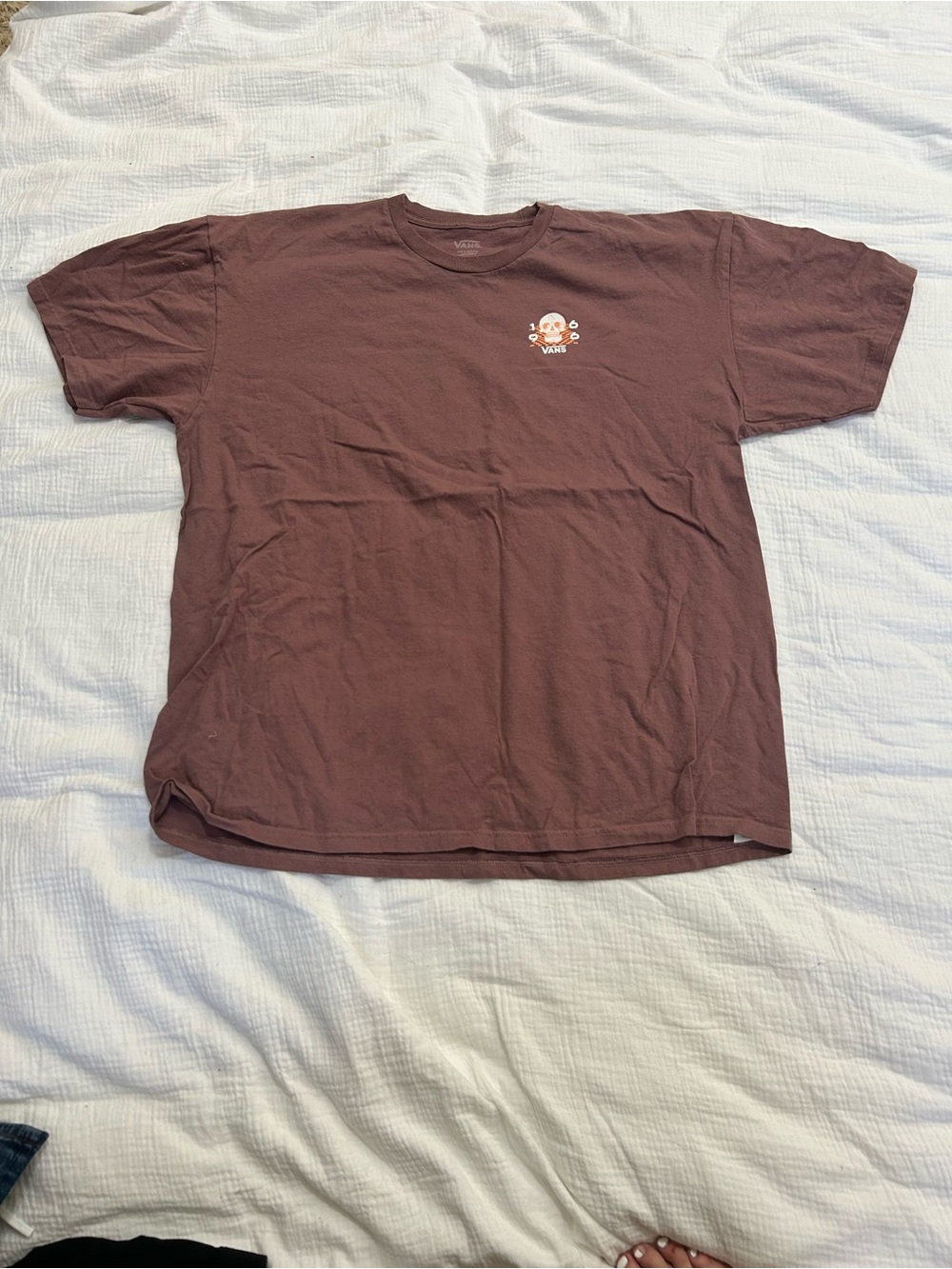 Vans Short Sleeve Graphic Tee in Mauve Brown